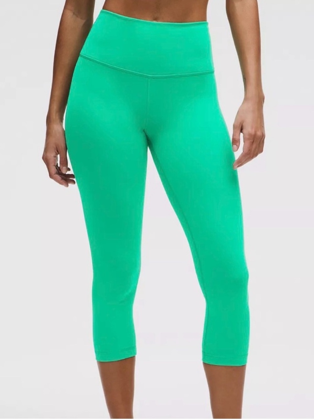 Lululemon Wunder Train High-Rise Crop 21” Contour Leggings -99% sure Kelly Green